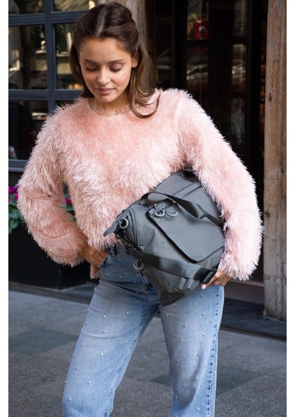 Sanmorris Genişleyebilir Yan Fermuarlı Paraşüt Kumaş Ayarlanabilir Omuz Çantası modelleri