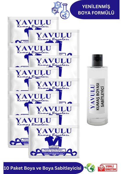 Lacivert Kumaş Boyası / Tekstil Boyası / Giysi Boyası / Toz Kumaş Boyası 10AD.