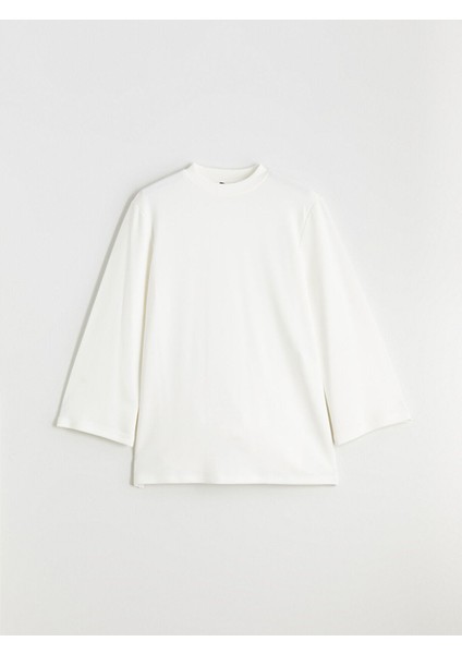 Lcw Yeni Peak Yeni Sezon Bisiklet Yaka Oversize Kadın Sweatshirt Tunik indirimleri