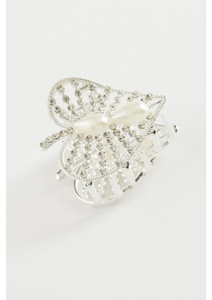 Kalp Inci Taşlı Metal Mandal Toka 4,5 cm modelleri