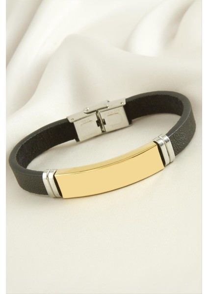 Isim Yazılabilir Deri Çelik Bileklik fiyatları