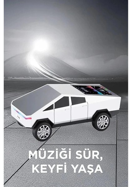 D68 Cyber Model Araba Tasarımlı Bluetooth Hoparlör 15W Güçlü Ses Rgb LED /tws/usb Beyaz fırsatları