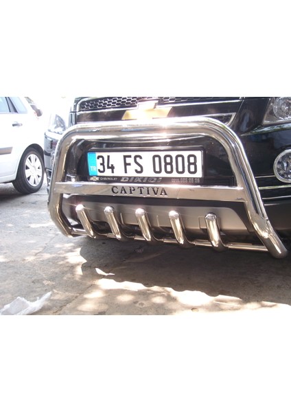 Opel Antara (2011-2018) Ön Koruma - Bull Bar - Karterli - Yzılı Saclı - 60 - Cobıa A