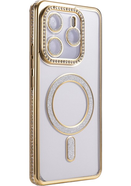 Nrzsnt Newface Xiaomi Redmi Note 14 4g Joke Simli Magneticsafe Kılıf - Gold modelleri