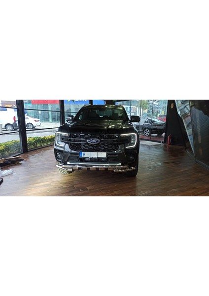 Ranger 2023+ Shark Bıyık - 70 Lik Borudan - Dişli - Chrome - Krom - Paslanmaz Polisajlı indirimleri