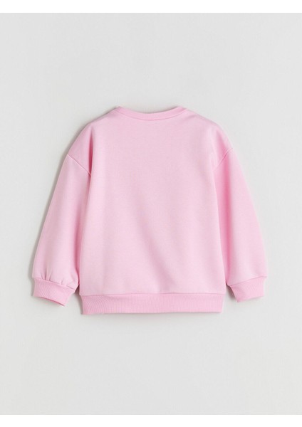 Lcw Yeni Lcw Kids Bisiklet Yaka Stitch ve Angel Baskılı Kız Çocuk Sweatshirt fırsatları