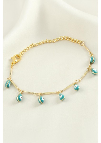 Damla Nazar Boncuk Mineli Bileklik modelleri