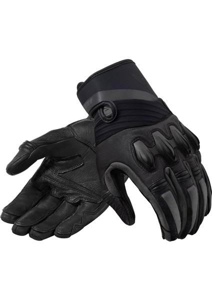 Energy Siyah Deri Motosiklet Eldiveni