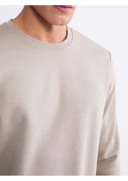 Lcw Yeni Özmarka Yeni Sezon Bisiklet Yaka Erkek Kalın Sweatshirt modelleri