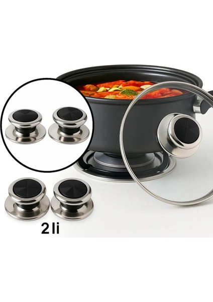 2li Tencere Kapağı Kulbu Seti 2 Farklı Boy