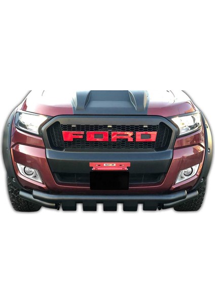 Ranger 2016-2022 Shark Bıyık - 70 Lik Borudan - Dişli - Araçta Görünen Ürünün Krom Rengi