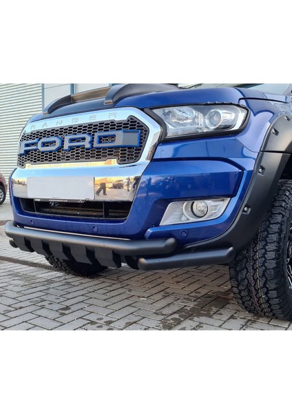 Ranger 2016-2022 Shark Bıyık - 70 Lik Borudan - Dişli - Siyah