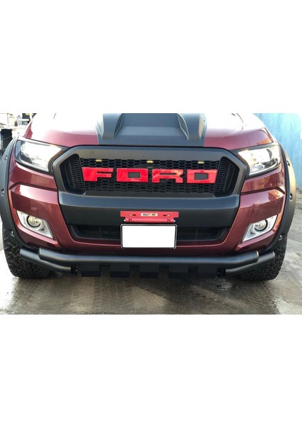 Ranger 2016-2022 Shark Bıyık - 70 Lik Borudan - Dişli - Siyah