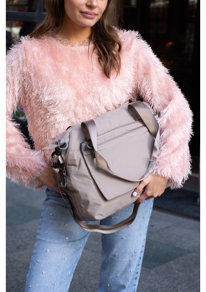 Sanmorris Genişleyebilir Yan Fermuarlı Paraşüt Kumaş Ayarlanabilir Omuz Çantası fiyatları