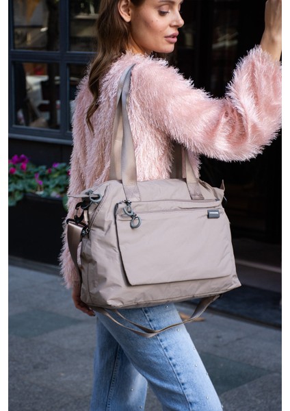 Sanmorris Genişleyebilir Yan Fermuarlı Paraşüt Kumaş Ayarlanabilir Omuz Çantası modelleri