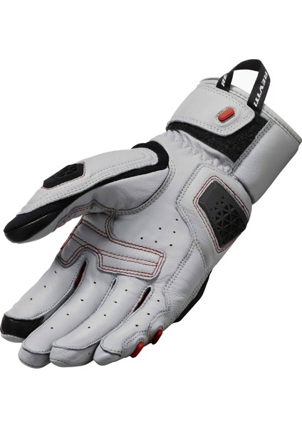 Cayenne 2 Siyah-Gri Deri Yazlık Motosiklet Eldiveni
