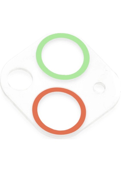 MYT09 iPhone 13 Mini Renkli Kamera Lens Koruma Cam - Yeşil-Pembe modelleri