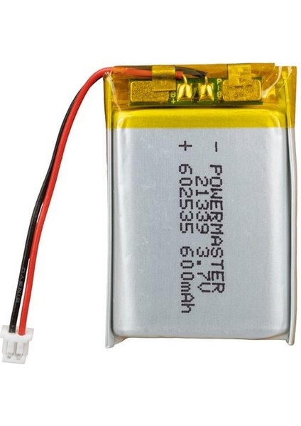 602535 3.7 Volt 600 Mah Lityum Polimer Pil