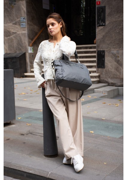 Sanmorris Paraşüt Kumaş Çok Gözlü Hafif Günlük ve Seyahat Omuz Çantası