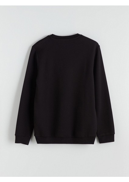 Lcw Yeni Hilfa Yeni Sezon Bisiklet Yaka Dokulu Erkek Sweatshirt fiyatları