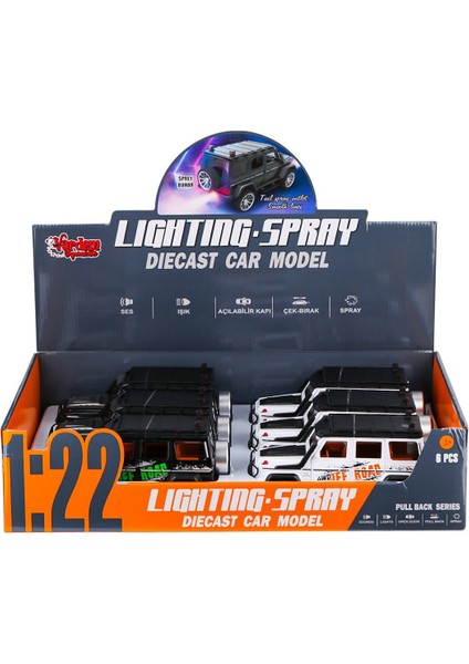 HCL-801PA Sesli Işıklı Buharlı Off Road Jeep 1:22 -Vardem Oyuncak