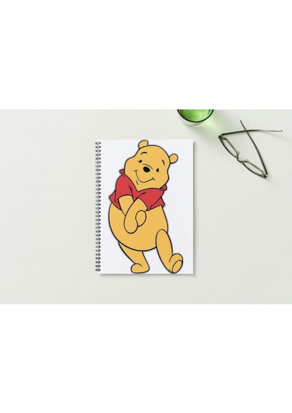 Winnie The Pooh A5 Metal Spiralli Çizgisiz Sert Kapak Winnie The Pooh Defter