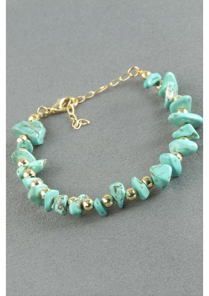 Turkuaz Kırık Doğaltaş Bileklik fiyatları