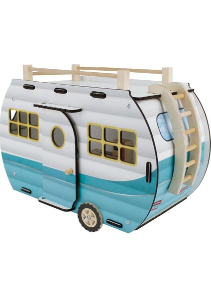 ÇG95 Ahşap Karavan Turkuaz -Okutan fırsatları