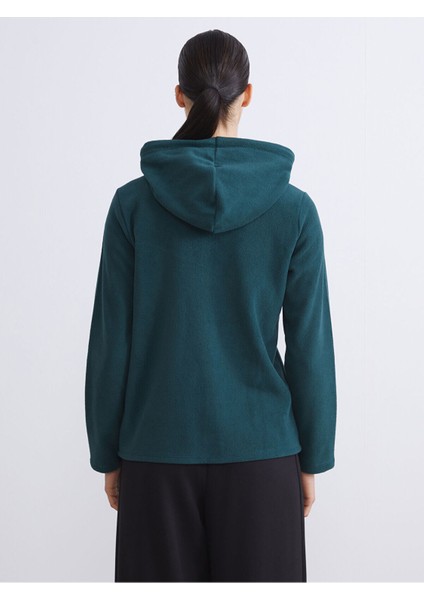 Lcw Yeni Yeni Sezon Kapüşonlu Kadın Fermuarlı Sweatshirt fırsatları