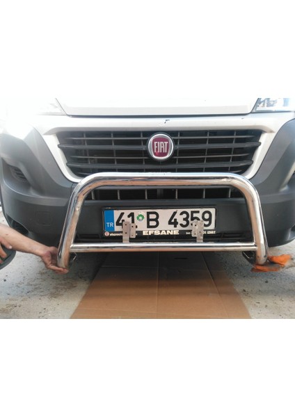 Peugeot Boxer, Citroën Jumper, Fiat Ducato 2006-2025 Önkoruma - Ara Borulu - Kartersiz - Barred A