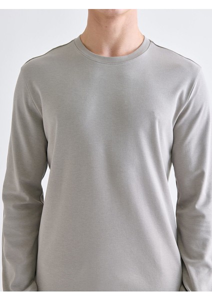 Lcw Yeni Peak Yeni Sezon Bisiklet Yaka Uzun Kollu Erkek Sweatshirt modelleri