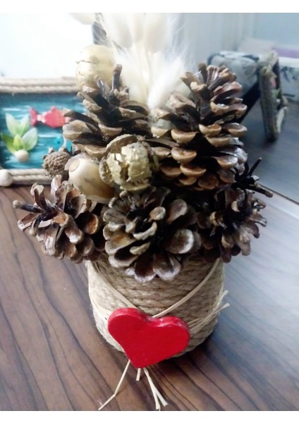 Dekoratif Süs Kozalak Vazo Yılbaşı Hediyelik fiyatları