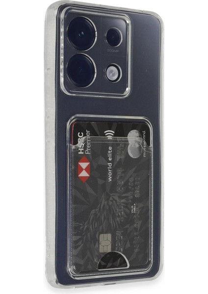 MYT09 Xiaomi Poco X6 Kılıf Kart Şeffaf Silikon - Şeffaf