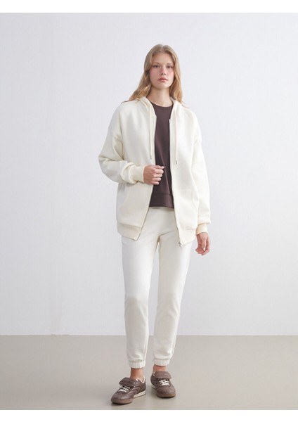 Lcw Yeni Hilfa Yeni Sezon Kapüşonlu Oversize Kadın Kalın Fermuarlı Sweatshirt fiyatları