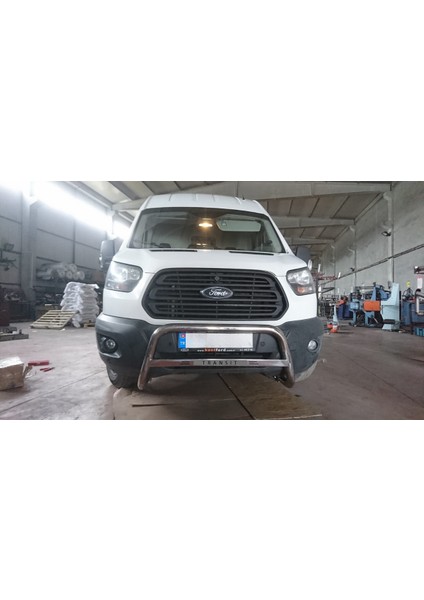 Ford Transıt 2014-2023 - Ön Koruma - Kartersiz - Yazılı Saclı - Halibut A modelleri