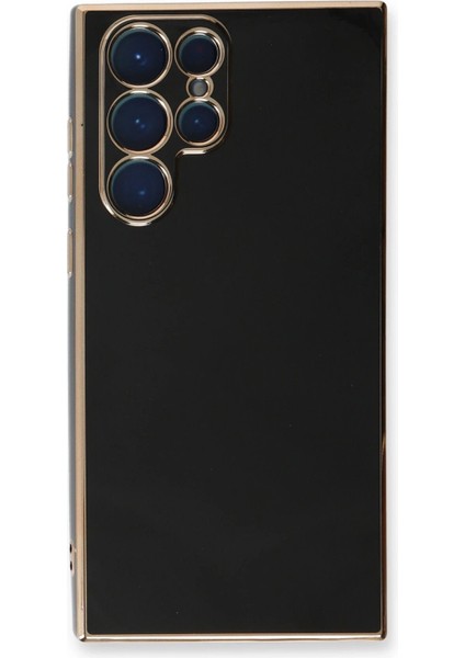 MYT09 Samsung Galaxy S22 Ultra Kılıf Volet Silikon - Siyah