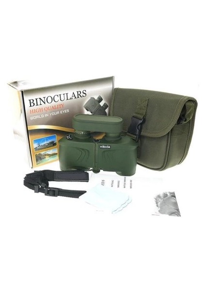 8X30 Profesyonel Askeri Su Geçirmez Yüksek Kaliteli Dürbün Yeşil