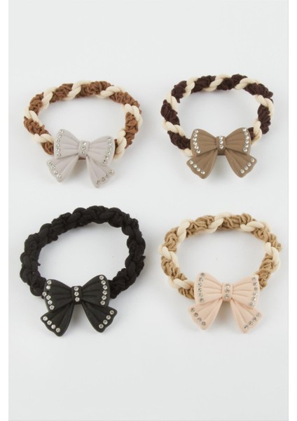 Fiyong Taşlı Örgülü Lastikli Toka 1 Adet