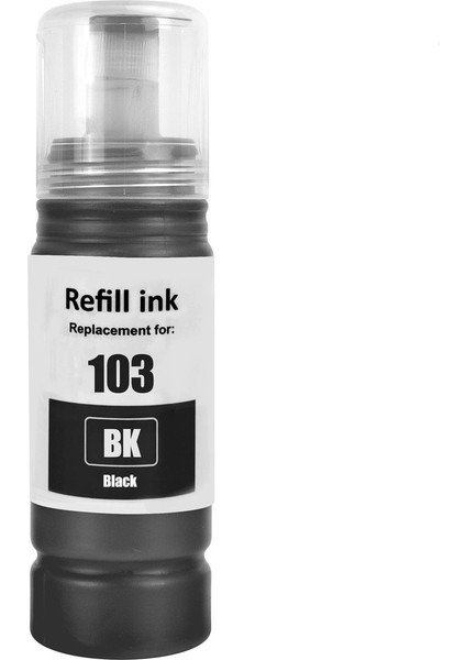 Epson 103 L6170 Uyumlu Siyah Muadil Mürekkep 70ML