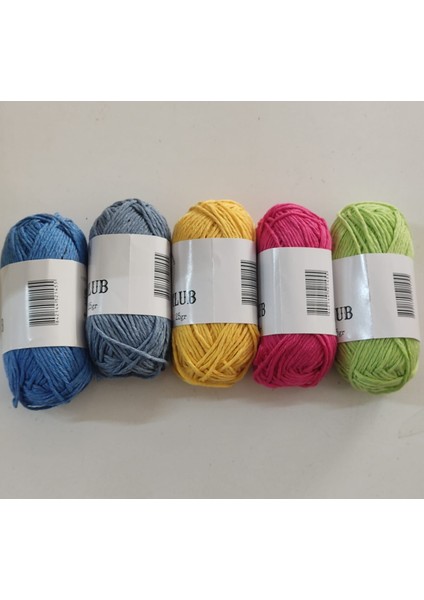 Coton Amigurumi Punch ve Motif Ipleri (5 Adet-25 Er Gr)
