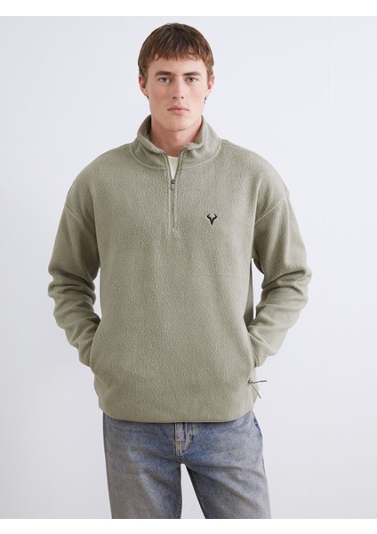 Lcw Yeni Yeni Sezon Dik Yaka Uzun Kollu Polar Erkek Sweatshirt