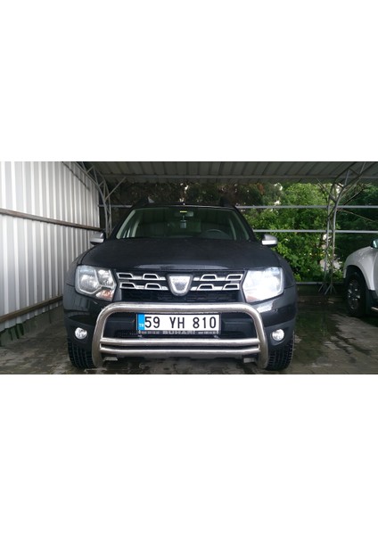 Dacia Duster 2014-2017 Yüksek Ön Koruma - 2 Ara Borulu