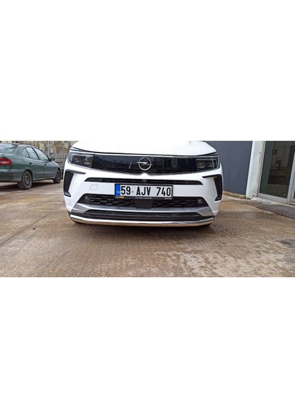 Opel Grandland x 2017-2024 2'li Set ( Alm. V1 Sport Yan Basamak - Ön Bıyık ) indirimleri