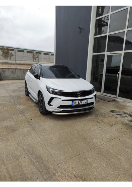 Opel Grandland x 2017-2024 2'li Set ( Alm. V1 Sport Yan Basamak - Ön Bıyık )