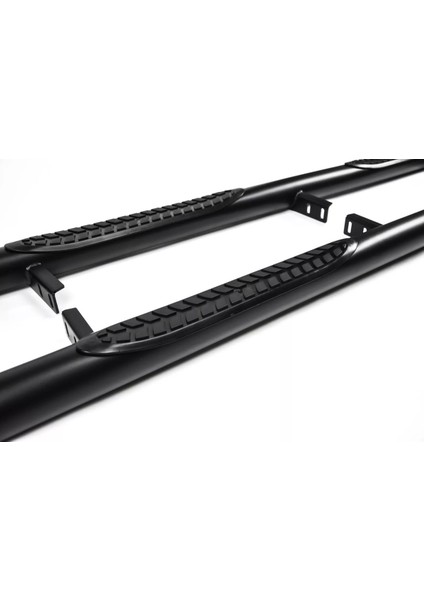 – Ranger Dört Kapı 4x2 2012-2015 Uyumlu Krom Ø70 Yan Basamak | Tubular C Modeli Siyah