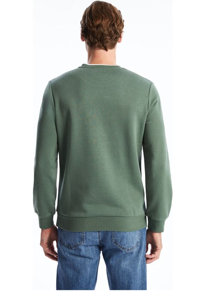 Lcw Yeni Peak Yeni Sezon Bisiklet Yaka Baskılı Erkek Kalın Sweatshirt fırsatları