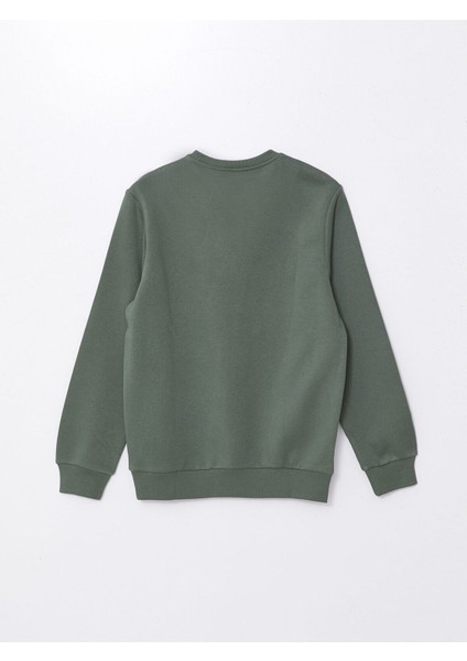 Lcw Yeni Peak Yeni Sezon Bisiklet Yaka Baskılı Erkek Kalın Sweatshirt