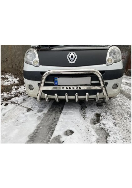 Renault Kangoo 2008-2019 Ön Koruma - Ara Borulu - Karterli - Cobıa A