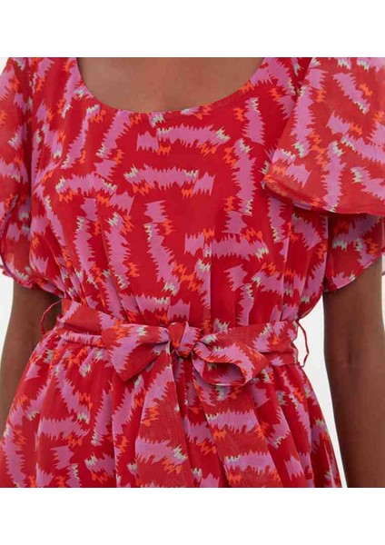 Çok Renkli Bağlamalı Elbise indirimleri