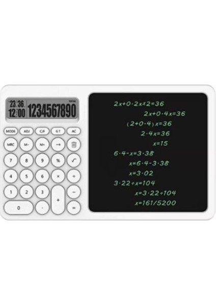 Çok Amaçlı Digital Hesap Makinesi LCD Ekran Yazma Tableti Ofis Okul Için Silinebilir El Yazısı Not Defteri